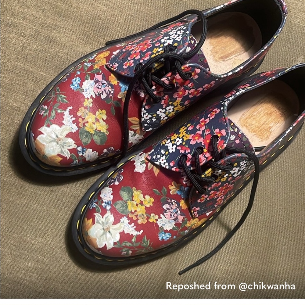 Floral Mash up Doc Marten